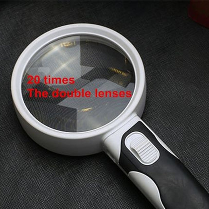 Optical Magnifying Glass with LED Light | 20X Magnification for Easy Reading 5