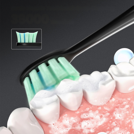 Oral Care Essentials | Rechargeable Electric Toothbrush with Interchangeable Brush Heads | Deep Cleaning for Healthy Gums 2