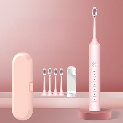 Oral Care Essentials | Rechargeable Electric Toothbrush with Interchangeable Brush Heads | Deep Cleaning for Healthy Gums 24