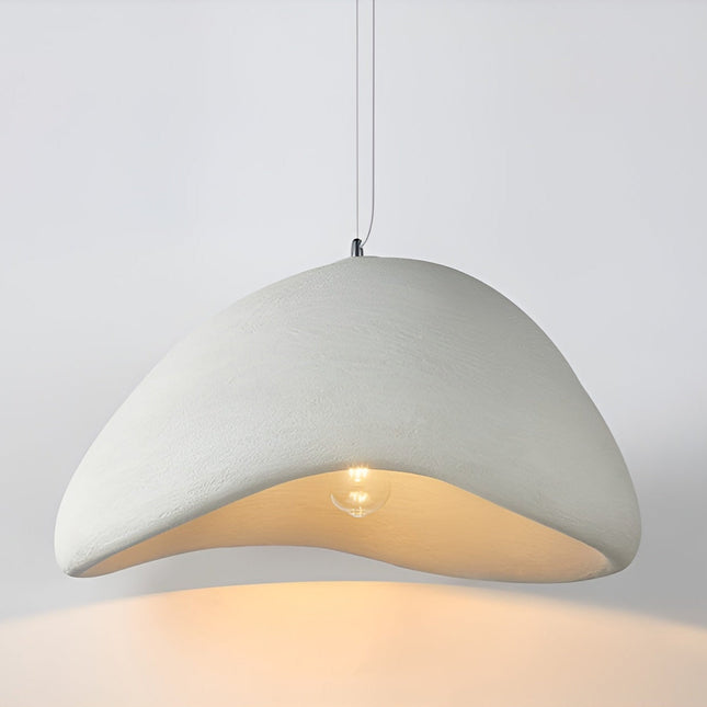 Organic Dome Pendant Light | Japanese-Inspired Ceiling Light Fixture with Textured Shade | Soft Ambient Glow for Kitchen and Dining Spaces 0