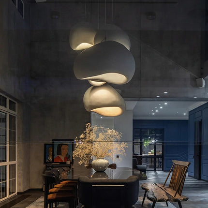 Organic Dome Pendant Light | Japanese-Inspired Ceiling Light Fixture with Textured Shade | Soft Ambient Glow for Kitchen and Dining Spaces 2