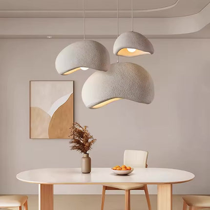 Organic Dome Pendant Light | Japanese-Inspired Ceiling Light Fixture with Textured Shade | Soft Ambient Glow for Kitchen and Dining Spaces 5