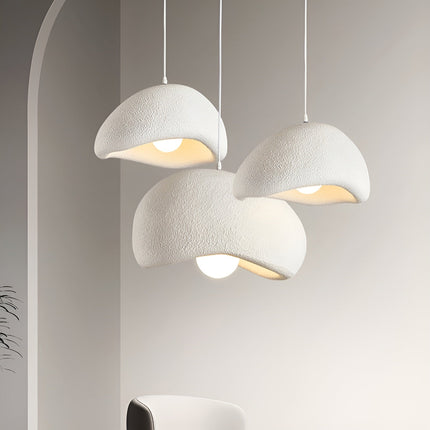 Organic Dome Pendant Light | Japanese-Inspired Ceiling Light Fixture with Textured Shade | Soft Ambient Glow for Kitchen and Dining Spaces 6