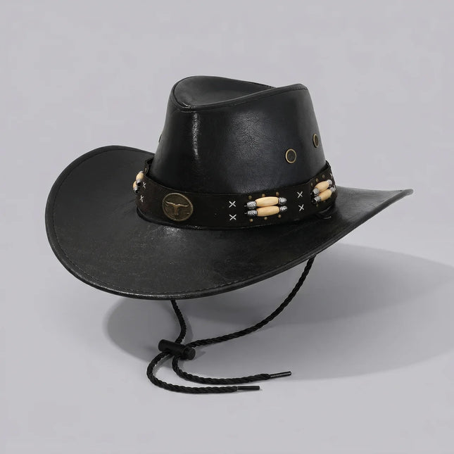 Outback Explorer | Western Outback Hat with Wide Brim & Adjustable Chin Strap | Rugged Style for Outdoor Adventures 0