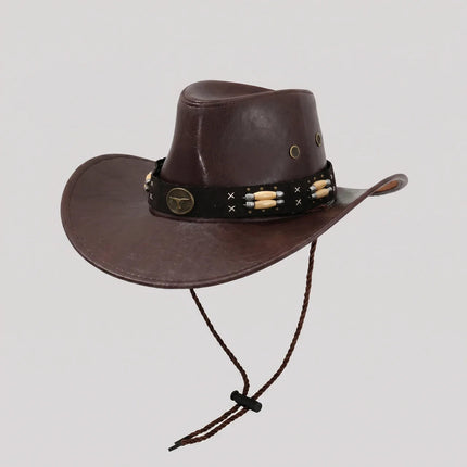 Outback Explorer | Western Outback Hat with Wide Brim & Adjustable Chin Strap | Rugged Style for Outdoor Adventures 3