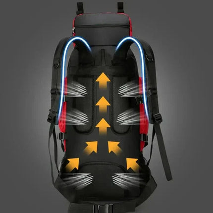 OutdoorHaven | 90L Waterproof Hiking Backpack with Ergonomic Design | Spacious and Durable for Outdoor Adventures 8