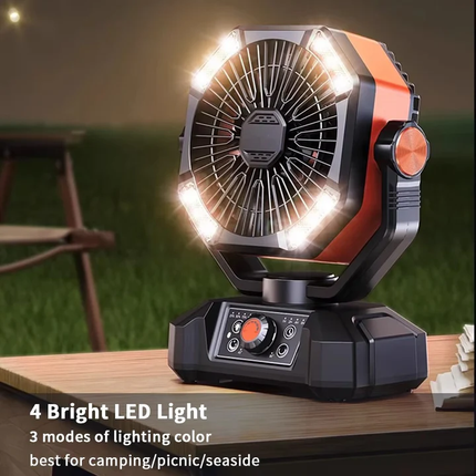 Outdoor Breeze | Rechargeable Camping Fan with USB Power | Portable Design for Effortless Cooling 2