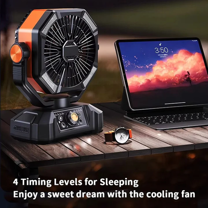 Outdoor Breeze | Rechargeable Camping Fan with USB Power | Portable Design for Effortless Cooling 4