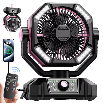 Outdoor Breeze | Rechargeable Camping Fan with USB Power | Portable Design for Effortless Cooling 6
