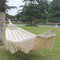 Outdoor Camping Hammock | Double Canvas with Removable Pole | Durable & Lightweight for Easy Transport 0