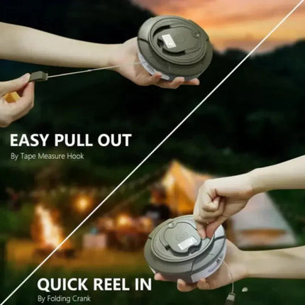 Outdoor Camping Lights | Waterproof LED String Lights with 10m Retractable Design | Perfect Tent Lighting for Cozy Gatherings 3