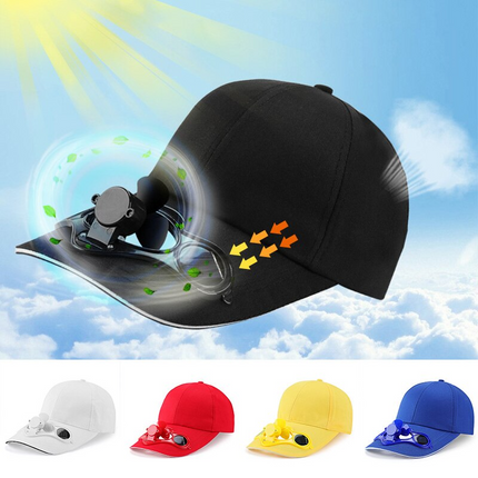 Outdoor Collection | Baseball Hat with Solar-Powered Fan | Adjustable Cotton Cap for Summer Comfort 2
