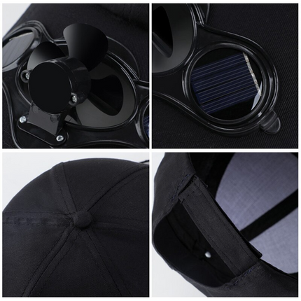 Outdoor Collection | Baseball Hat with Solar-Powered Fan | Adjustable Cotton Cap for Summer Comfort 6