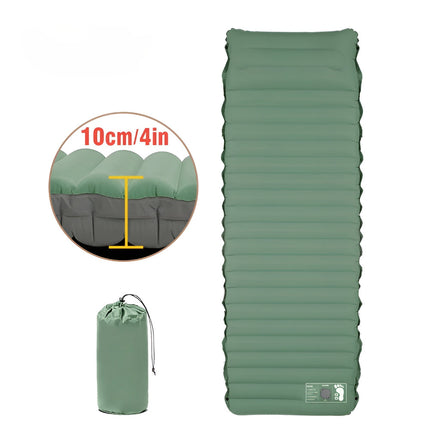 Outdoor Comfort | Inflatable Travel Sleeping Pad with Built-In Pump | Compact Air Mattress for Camping and Hiking 5