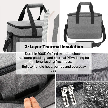 Outdoor Companion | 33L Waterproof Cooler Bag with Insulation | Spacious Design for Fresh Snacks and Beverages 5
