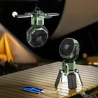 Outdoor Companion | Portable Fan with LED Light & Adjustable Height | Battery Operated Design for Camping and Hiking 0