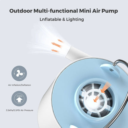Outdoor Companion | Rechargeable Mini Air Pump with USB Charging | Effortless Inflation for Camping and Beach Trips 2