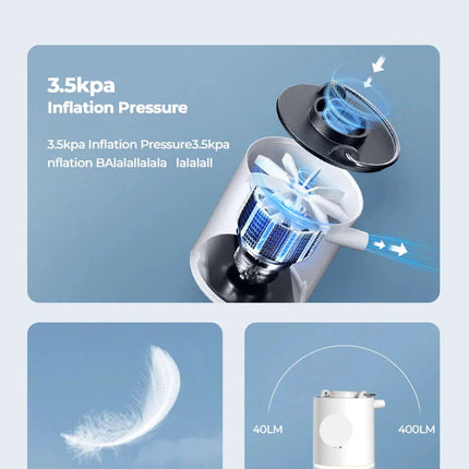 Outdoor Companion | Rechargeable Mini Air Pump with USB Charging | Effortless Inflation for Camping and Beach Trips 6