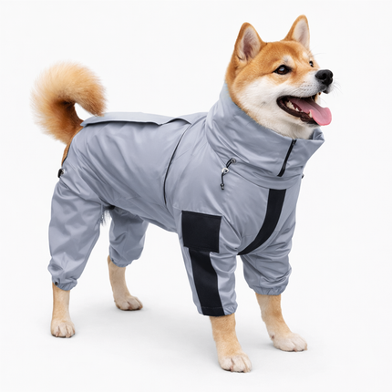 Outdoor Companion | Waterproof Dog Rain Coat with Reflective Shell | Lightweight Design for All-Weather Protection 3