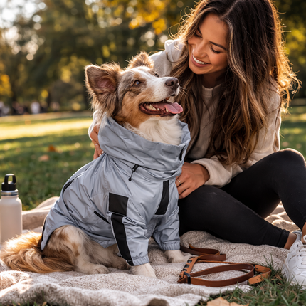 Outdoor Companion | Waterproof Dog Rain Coat with Reflective Shell | Lightweight Design for All-Weather Protection 4