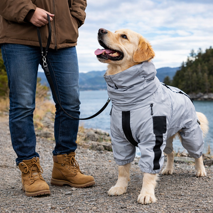 Outdoor Companion | Waterproof Dog Rain Coat with Reflective Shell | Lightweight Design for All-Weather Protection 7