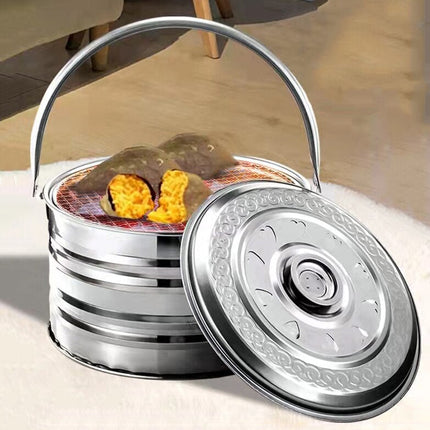 Outdoor Cooking | Portable Barbecue Heating Pot with Quick Cooking Feature | Ideal for Camping and Hiking 1