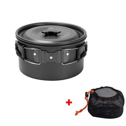 Outdoor Essentials | Camping Travel Cookware Kit with Versatile Cooking Functions | Lightweight Set for Easy Meal Preparation 4