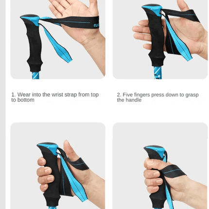 Outdoor Essentials | Collapsible Hiking Poles with Lightweight Design | Durable Trekking Sticks for Comfort and Stability 3