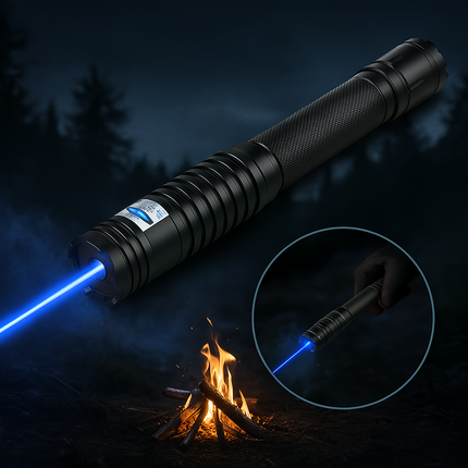 Outdoor Essentials | High-Intensity Laser Torch with Adjustable Focus | Tactical Flashlight for Survival and Exploration 0