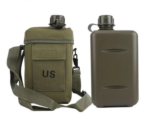 Outdoor Essentials | Hiking Canteen Water Bottle with 2L Capacity | Lightweight Design for Hydration on the Go 0
