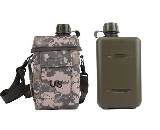 Outdoor Essentials | Hiking Canteen Water Bottle with 2L Capacity | Lightweight Design for Hydration on the Go 1