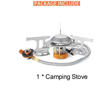 Outdoor Essentials | Portable Gas Camping Stove Set with Lightweight Cookware | Compact Gear for Hiking and Picnics 7