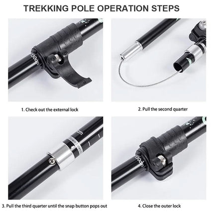 Outdoor Essentials | Ultralight Trekking Poles with Adjustable Length | Durable Support for Hiking Adventures 5