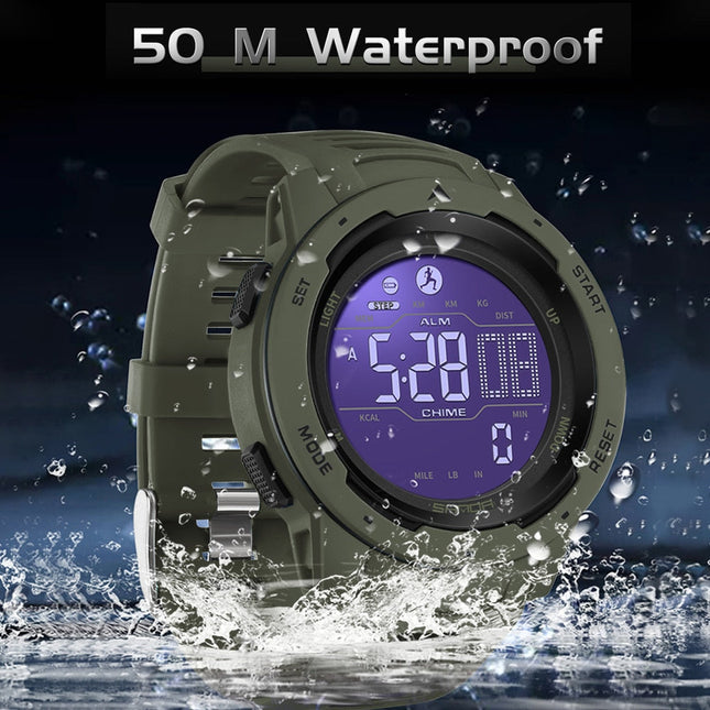 Outdoor Explorer | Digital Step Counter Watch with Waterproof Design | Ideal for Fitness Tracking 1