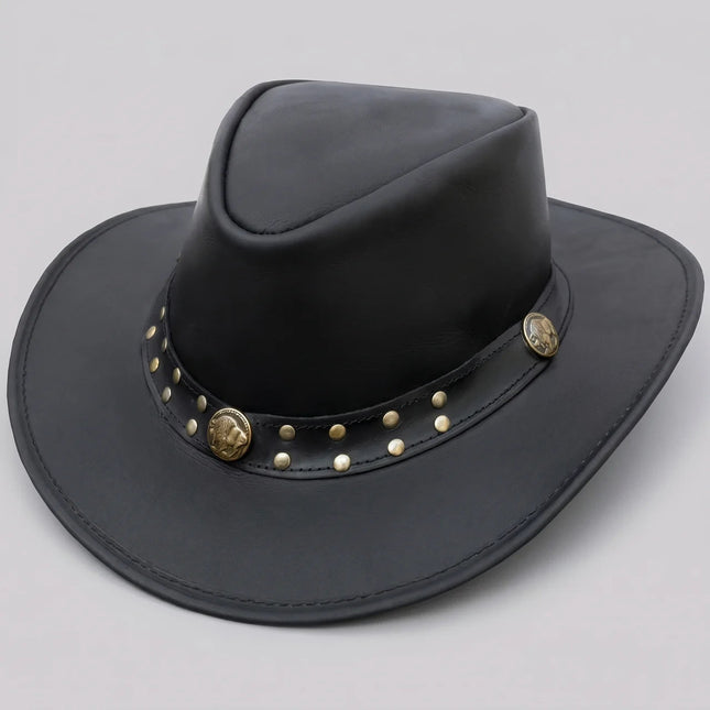 Outdoor Explorer | Leather Western Hat with Shapeable Brim | Stylish Protection for Travel and Adventure 0