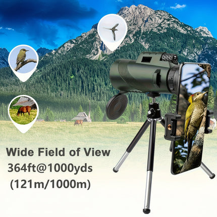 Outdoor Explorer | Monocular Telescope with 8x Magnification & Phone Adapter | Compact Design for Bird Watching and Travel 8