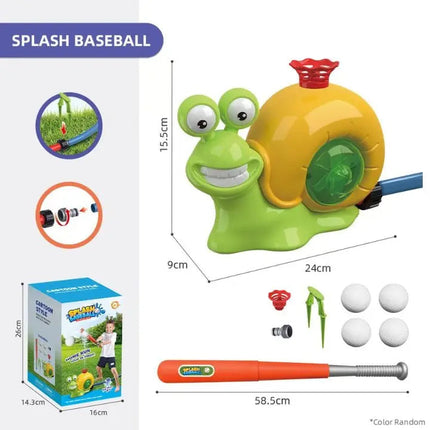 Outdoor Fun | 2-in-1 Water Play & Baseball Set with Adjustable Bat | Engaging Summer Activity for Kids 1