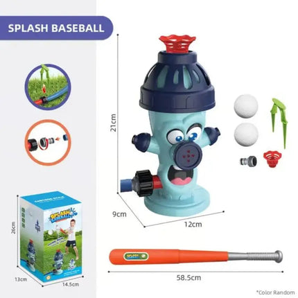 Outdoor Fun | 2-in-1 Water Play & Baseball Set with Adjustable Bat | Engaging Summer Activity for Kids 2