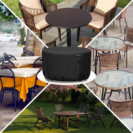 Outdoor Furniture Cover | Waterproof Round Cover with UV Protection | Durable Shield for Garden Furniture 2