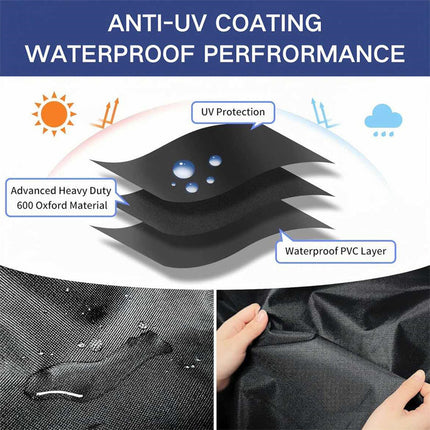 Outdoor Furniture Cover | Waterproof Round Cover with UV Protection | Durable Shield for Garden Furniture 4