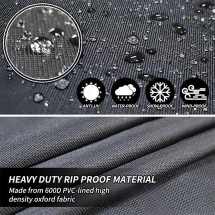 Outdoor Furniture Cover | Waterproof Round Cover with UV Protection | Durable Shield for Garden Furniture 8