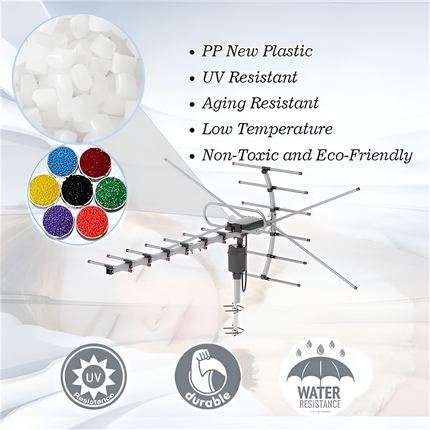 Outdoor HD TV Antenna | 360-Degree Rotation with Smart Signal Processor | Weather-Resistant Design for Crystal-Clear Reception 6