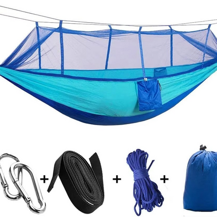 Outdoor Hammock | 2-Person Camping Hammock with Mosquito Net | Lightweight & Compact for Bug-Free Relaxation 10