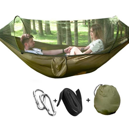 Outdoor Hammock | 2-Person Camping Hammock with Mosquito Net | Lightweight & Compact for Bug-Free Relaxation 5