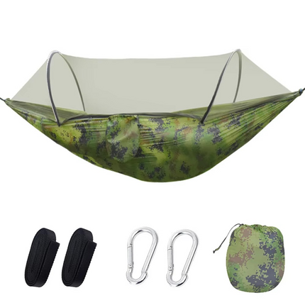 Outdoor Hammock | 2-Person Camping Hammock with Mosquito Net | Lightweight & Compact for Bug-Free Relaxation 6