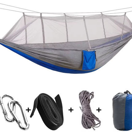 Outdoor Hammock | 2-Person Camping Hammock with Mosquito Net | Lightweight & Compact for Bug-Free Relaxation 8
