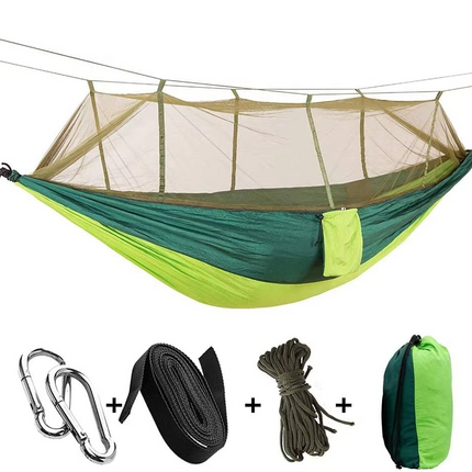 Outdoor Hammock | 2-Person Camping Hammock with Mosquito Net | Lightweight & Compact for Bug-Free Relaxation 9