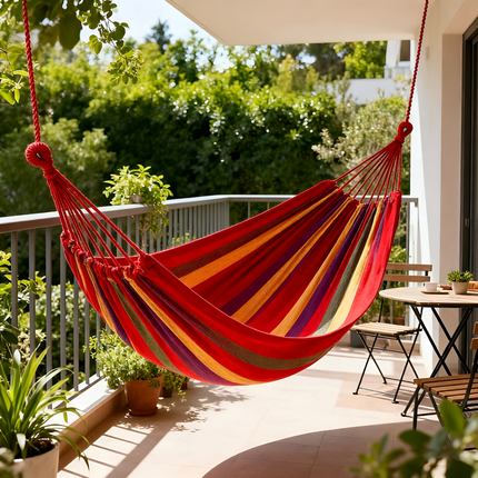Outdoor Hammock | Portable Double Hammock with Easy Setup | Comfortable Relaxation for Camping and Backyard 3
