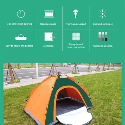 Outdoor Haven | Pop Up Camping Tent with Automatic Setup | Spacious & Ventilated Design for Ultimate Comfort 5
