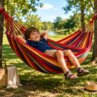 Outdoor Haven | Portable Camping Hammock with Durable Canvas Design | Ideal for Relaxation Anywhere 0